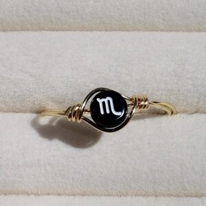 Scorpio Zodiac Sign Ring | Adjustable Ring | Zodiac Ring | Scorpio